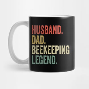 Husband Dad Beekeeper Funny Beekeeping Honey Bees Mug